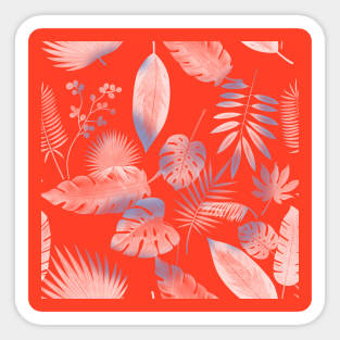 hawaiian tropical pattern Sticker